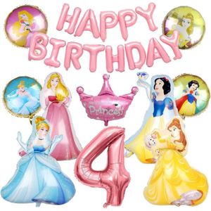 Ballons de Princesse Disney en Papier d'Aluminium pour Enfant