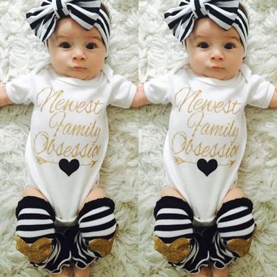 0 24 Mois Bebe Fille 3 PCS Ensemble Vetement Nouveau ne Body Jambiere Bandeau Blanc Cdiscount Pret a Porter