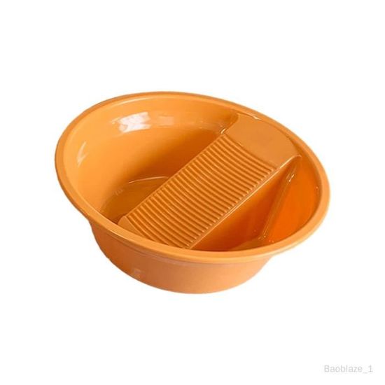 MagiDeal Bac à Linge Japonais Avec Planche à Laver – Seau Portable Gris Pour Lavage Main Sous-vêtements, T-shirts & Petits Textiles