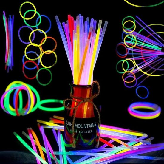 Lot De 5 Supports En PVC Noir Pour Bâtons Lumineux - Idéal Camping, Figurines, Expositions