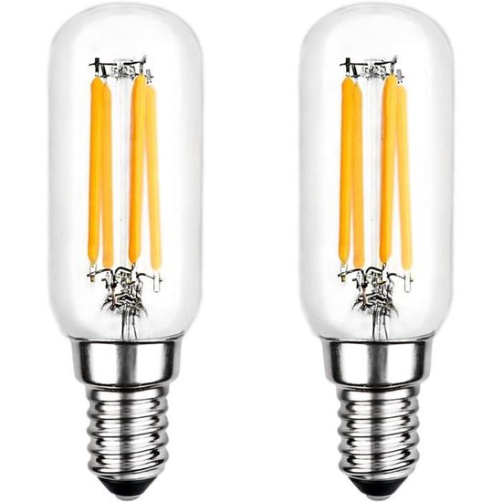 Ampoule Hotte de Cuisine T25 E14 4W Blanc Chaud 2700K 400LM, AC 230V,  Équivalent Lampe de Hotte 40W E14, Ampoule Filament A90 - Cdiscount Maison