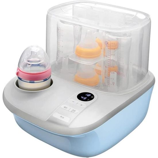 HBIAO Stérilisateur Biberons Electrique, 3 en 1 stérilisateur à Vapeur bébé stérilisateur Bouteille Chauffe-écran LCD avec FonA54