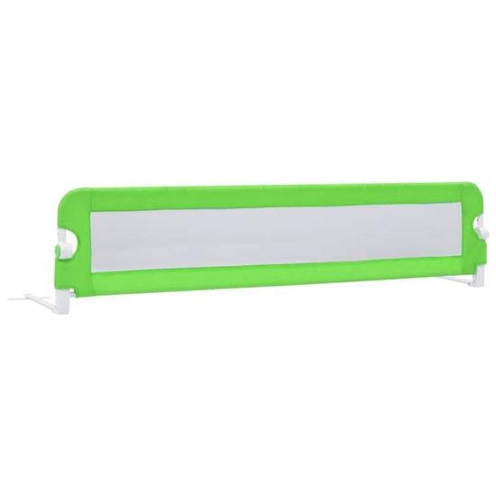 Barrière De Lit Enfant Gris Foncé 160x25 Cm - Hauteur Réglable 70-95cm, Pour Matelas De 3 à 33cm D'épaisseur - 1