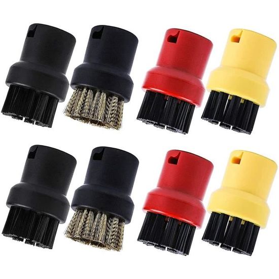 Kit De 10 Accessoires Pour Nettoyeur Vapeur Kärcher SC1 à SC5 - Buses Allongées, Courbes, Brosses & Joints De Rechange