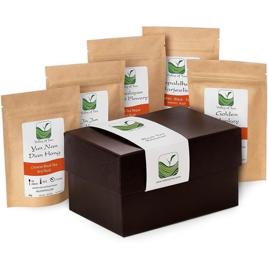Coffret Découverte Thés Noirs Premium - 4 Variétés Rares En Vrac 105g