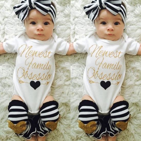 0 24 Mois Bebe Fille 3 PCS Ensemble Vetement Nouveau ne Body Jambiere Bandeau Blanc Cdiscount Pret a Porter