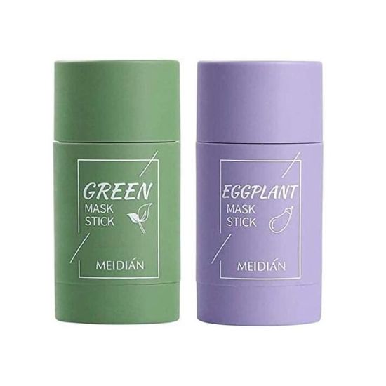 Masque Stick à L'argile Et Thé Vert - Nettoyant Visage Contrôle Sébum - Format Pro