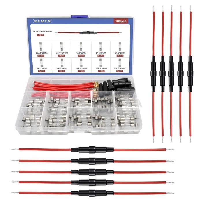 18215 - S&Eacute;RIE Set 10 Fusibles En Verre 6X30 10A EUR 15,64 - FR