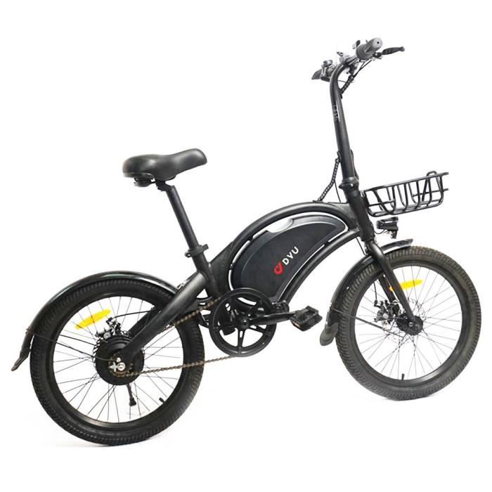 Vélo Électrique DYU D20 ,250W Moteur Vitesse Max 25Km/h 36V 10AH 60km Portée Max