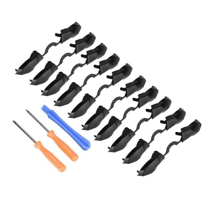 BOYOU Gachêtte de Remplacement Gachêtte LB RB pour Manette XBOX ONE Elite avec Outil Réparation Tournevis T6 et T8 pour la Réparatio