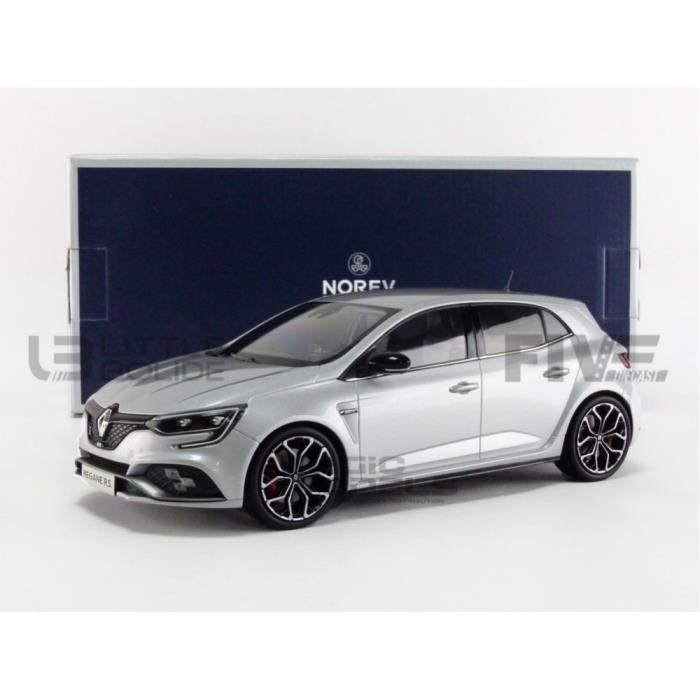 Voiture Miniature de Collection - NOREV 1/18 - RENAULT Megane IV RS - 2017 - Platine Grey - 185237