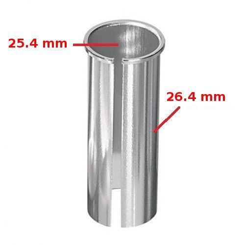 Réducteur adaptateur tige de selle vélo vtt vintage 25.4 à 26.4mm
