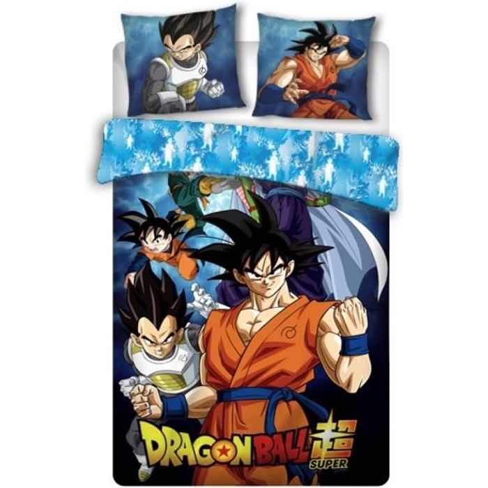 Parure de lit enfant coton bio Dragon Ball
