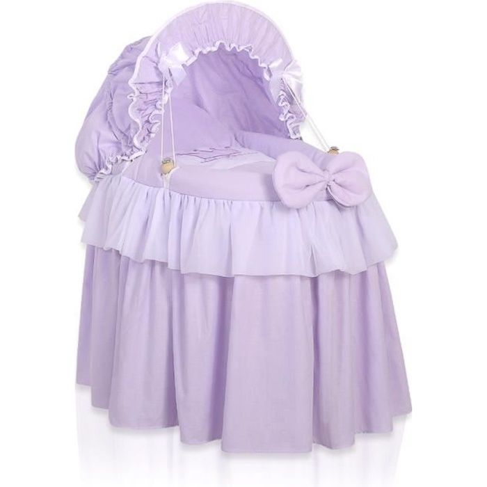 Berceau de poupée princesse mauve avec canopy