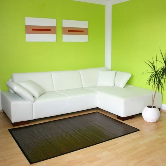 Tapis en bambou Brun foncé 180cm x 240 cm