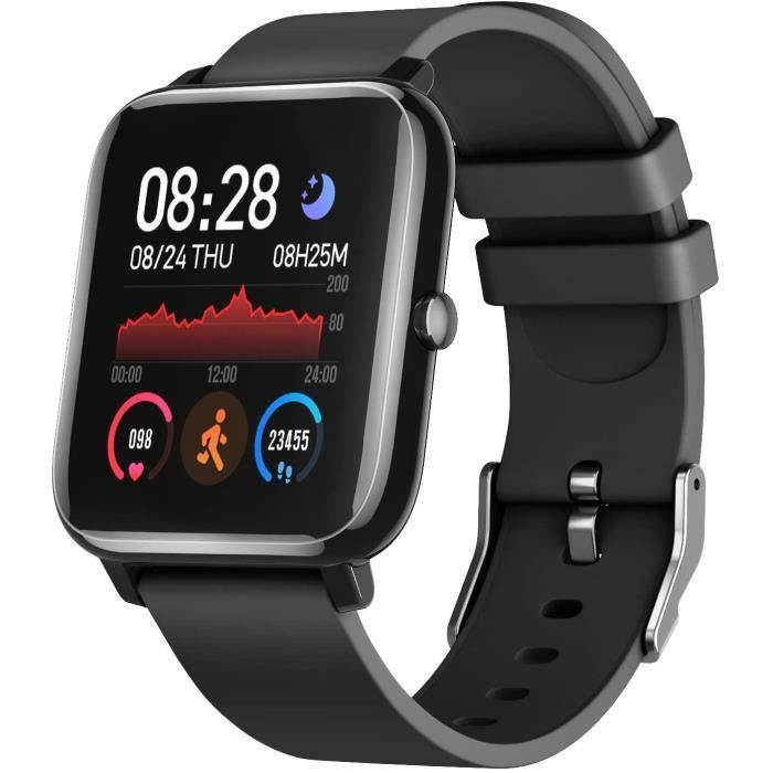 Montres Connectées, IDEALROYAL Montre Intelligente avec Moniteur de Fréquence Cardiaque, Moniteur de Sommeil Smartwatch,Tracker Acti