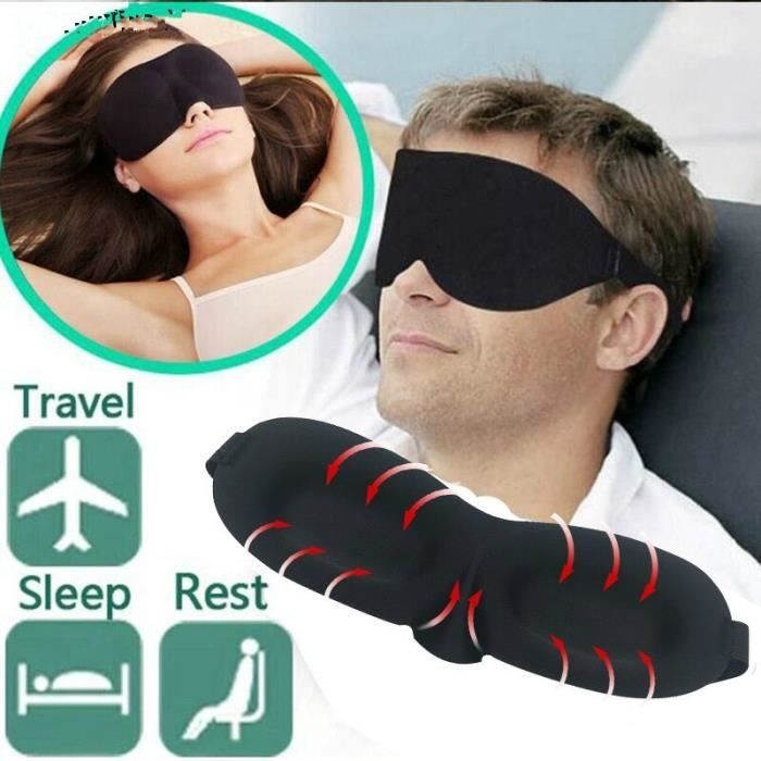 APPAREIL DE MASSAGE MANUEL,Masque de sommeil Eye patch masque de sommeil doux pour les yeux Manta modulaire - Type 1 pc 3d mask