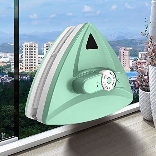 Nettoyage Vitre Magnetique, Double latérale Réglable Magnétique Double Vitrage Nettoyant pour Vitres avec Anti-chute Corde 0.2--1- (