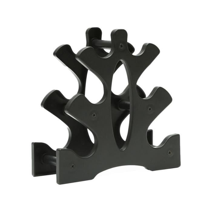 Support d'haltère à 3 niveaux Triangle feuilles arbre haltère support de rangement support Fitness équipem JS3776