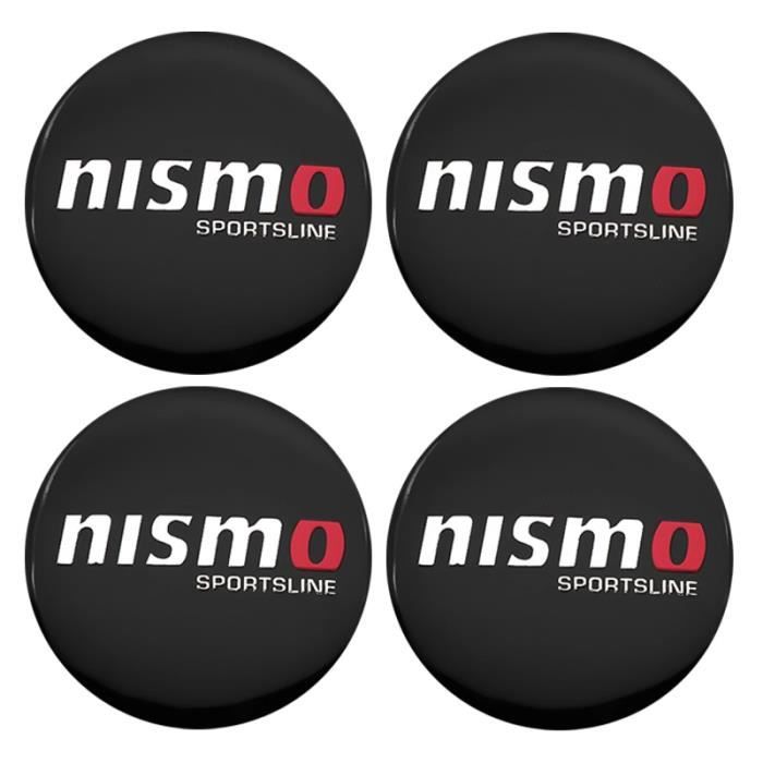 Moyeux de roue,Nissan Tiida Sunny Qashqai Teana x-trai – cache-moyeu de roue de voiture avec logo 56 + 60MM, 4 - Type 56mm-nismo