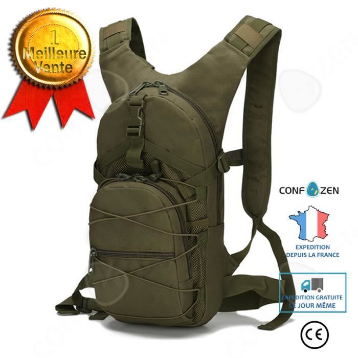 CONFO® Sac de vélo, camouflage, tissu Oxford imperméable, petit sac, sports de plein air, sac à dos tactique portable, système MOLLE