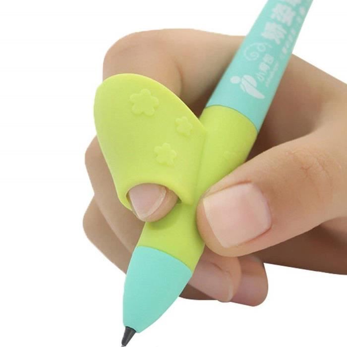 Grip pour Crayon Pencil Grip Aide Ergonomique à l’écriture des Enfants Guide Doigt Outil Aide Posture d'écriture Correcte (3pcs)