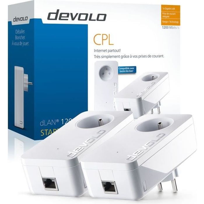 DEVOLO CPL filaire 1200 Mbit /s- Modèle 9377 dLAN 1200+