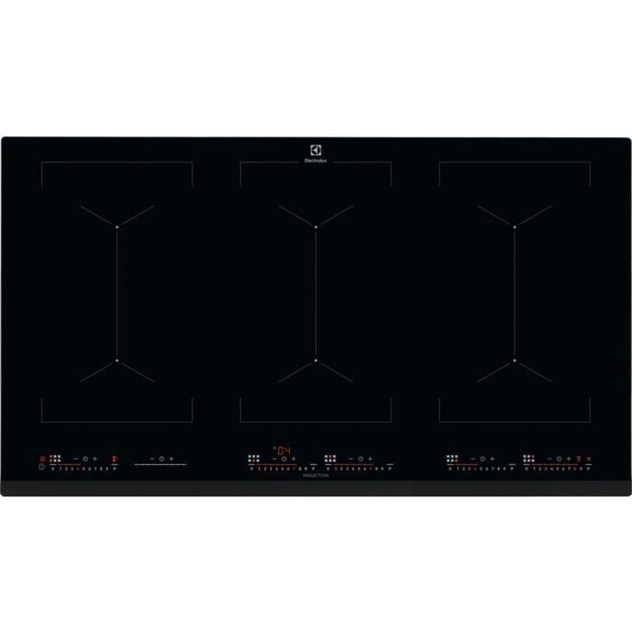 Electrolux EIV9467, Intégré, Plaque avec zone à induction, Verre, Noir, 3200 W, Rectangulaire