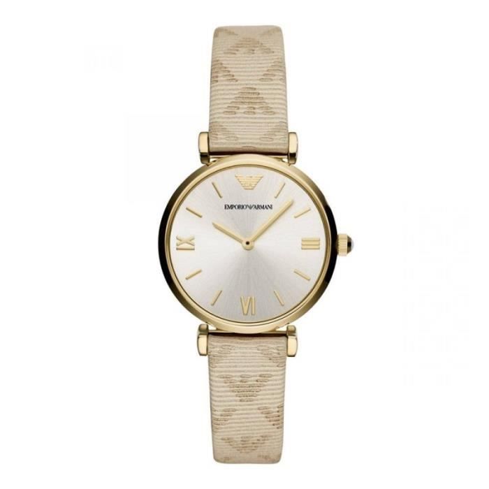 Montre Femme Emporio Armani Gianni T-bar AR11127 Argent