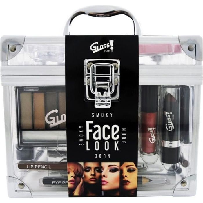 Coffret cadeau coffret maquillage mallette de maquillage format vanity - 47pcs