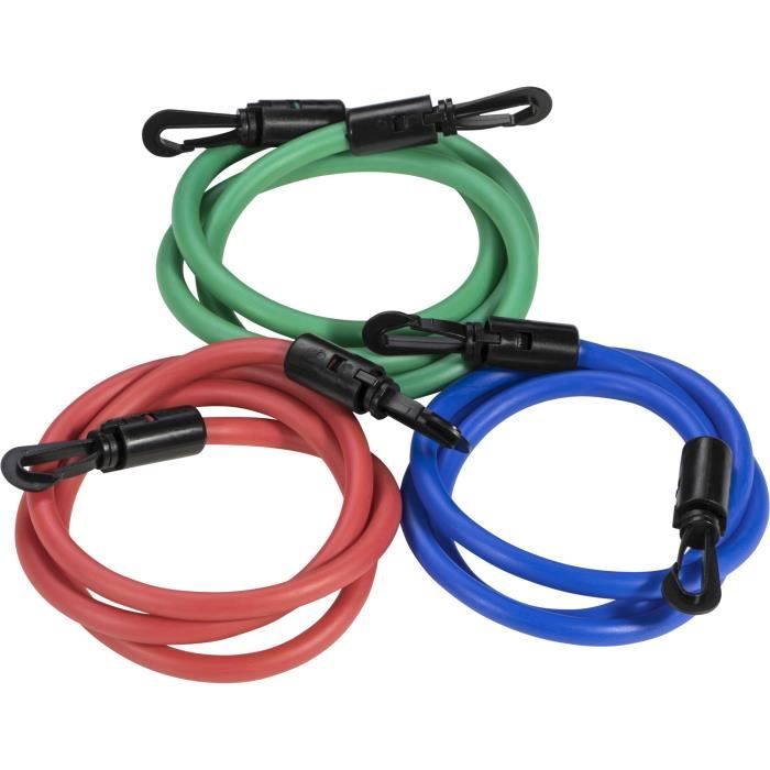 Extenseur élastique de résistance réglable pour musculation et rééducation Gorilla Sports