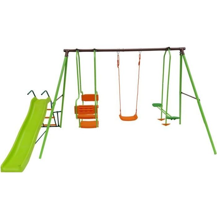 Portique acier -Ludo- - 1.96m - 4 agrès