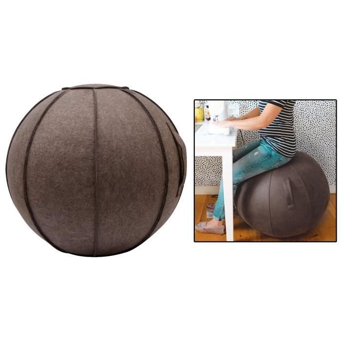 65cm Senti Assis Ball Chair Protection, durable Auto-Debout Ballon D'exercice Équilibre Pilates Yoga Boules Couverture avec