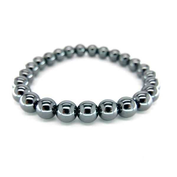 Mineral Import - Bracelet Hématite Boules 8mm - 3967VC