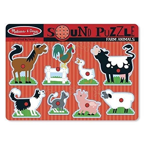 Melissa & Doug - 10726 - Puzzle Sonore - Animaux De Ferme 10726