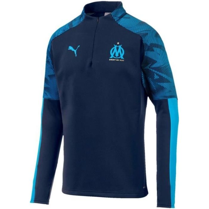 Sweat zippé Puma OM Fleece bleu