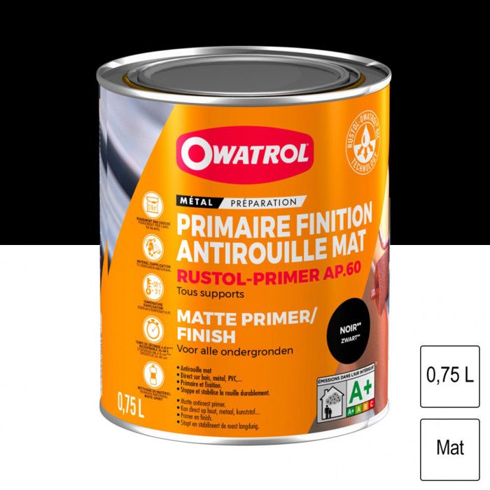 rustol primer ap60 0.75l-noir