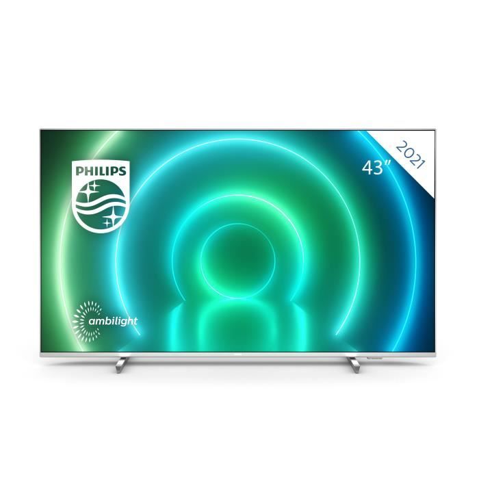 PHILIPS 43PUS7956 TV LED UHD 4K 43- (108cm) - Ambilight 3 côtés - Android TV - Dolby Vision - Son Dolby Atmos- 4 x HDMI