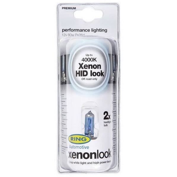 2 ampoules H7 XENON LOOK 12v 80w RING