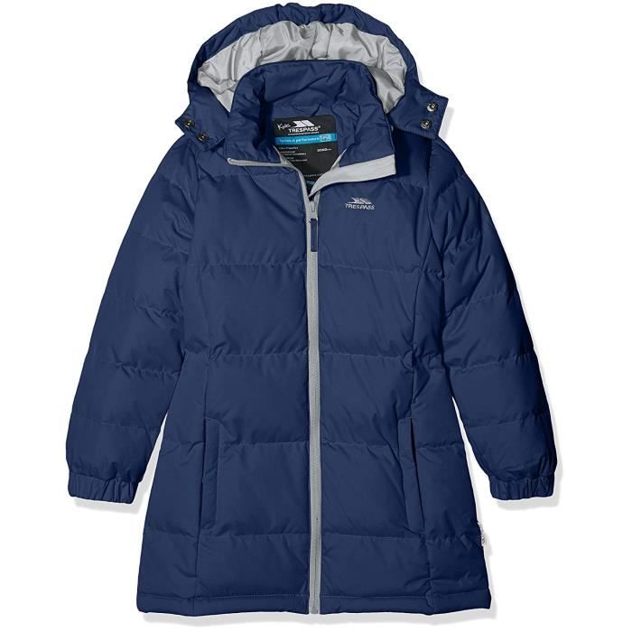 Trespass Tiffy Veste Fille Bleu Foncé FR : 7/8 (Taille Fabricant : 7/8) - FCJKCAI20003_NVT7/8