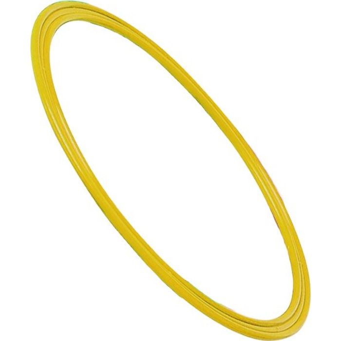 Cerceau plat 35 cm en polypropylène jaune