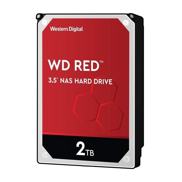 WD Red Kit Disque dur interne NAS 2 To 3,5 pouces SATA intellipower
