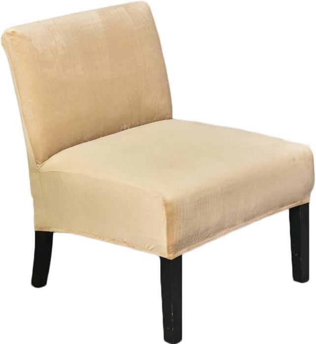Housse De Chaise Sans Accoudoirs - Taille Unique Extensible - En Polyester Et élasthanne - Protection Anti-taches Et Anti-poussière - Lavable En Machine - 2