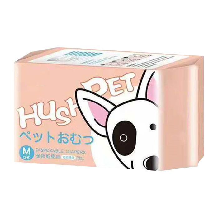 Couches pour animaux - OKUMGGYJ - Lot de 12 - Orange - Usage unique - Confort optimal