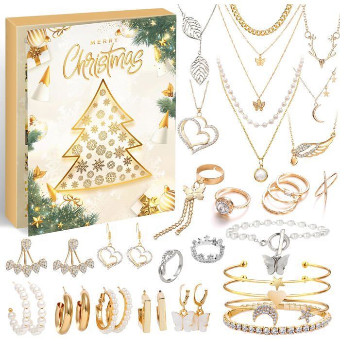 VAMEI Calendrier de lavent 2022 Bijoux Calendriers de l’avent Bijou