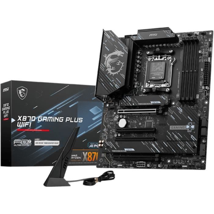 Carte mère - MSI - X870 GAMING PLUS WIFI - AM5 - ATX - DDR5 - 128 Go