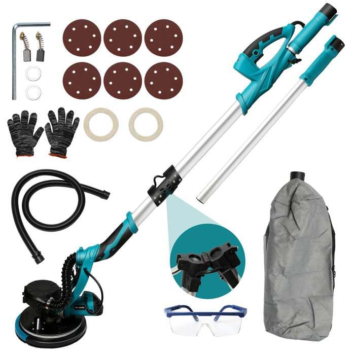 Ponceuse girafe,aspirateur 1250W, Ponceuse Murale Électrique