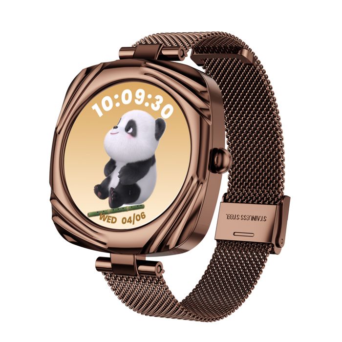 Montre Connectée Femmetournante LunetteMontre en diamant Avec Appel Bluetooth Gold - vue 2