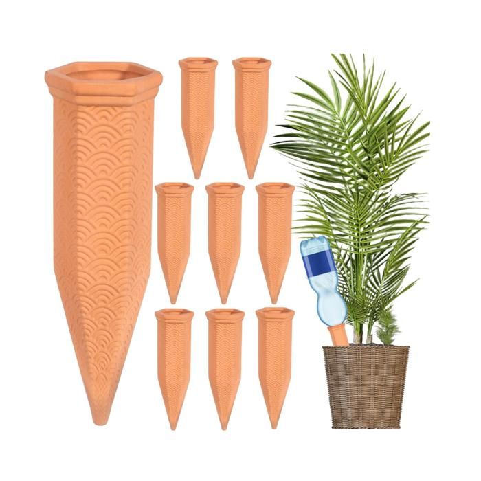 8 Pcs Cône D’arrosage en Argile, Cône en Argile D’arrosage, Irrigation