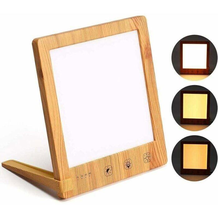 Lampe luminothérapie LED 10000 lux Tactile Intérieur Bureau Domicile Minuterie PZCC